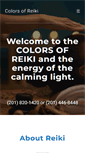 Mobile Screenshot of colorsofreiki.com